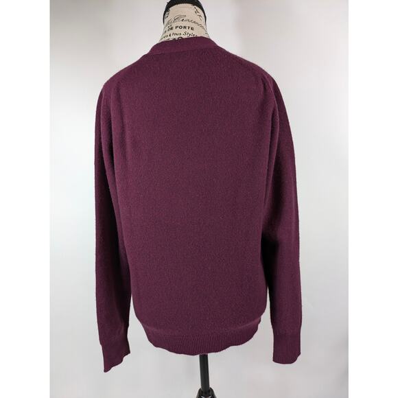 Selfridges London Womens M Cardigan Sweater UK 40 100% Pure Cashmere Red Maroon - Picture 3 of 11